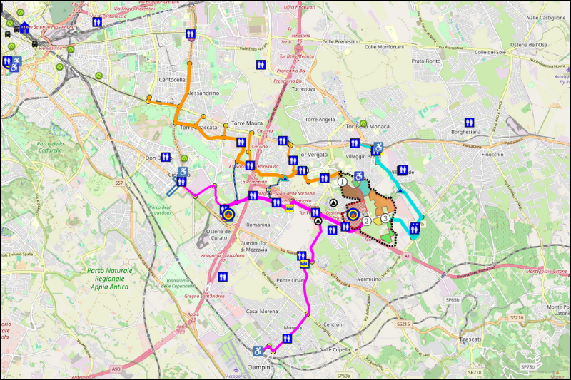 Mappa mobilità Giubileo dei Giovan